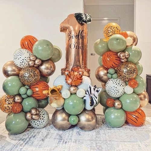 KEPMOV 12 Inch Safari Balloons Party Decor Set