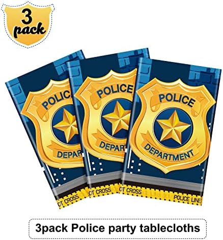 Tatuo Police Themed Birthday Tablecloths