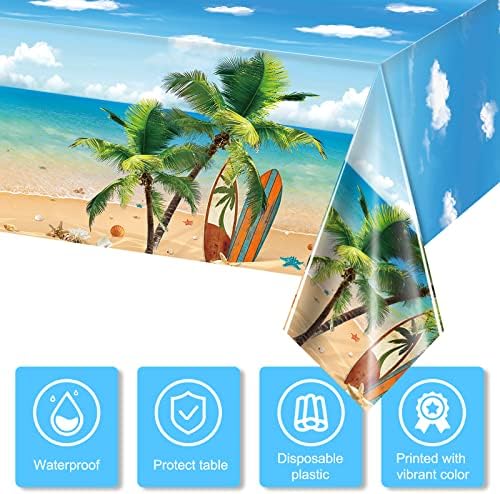Tiamon 3 Piece Summer Beach Tablecloth Set