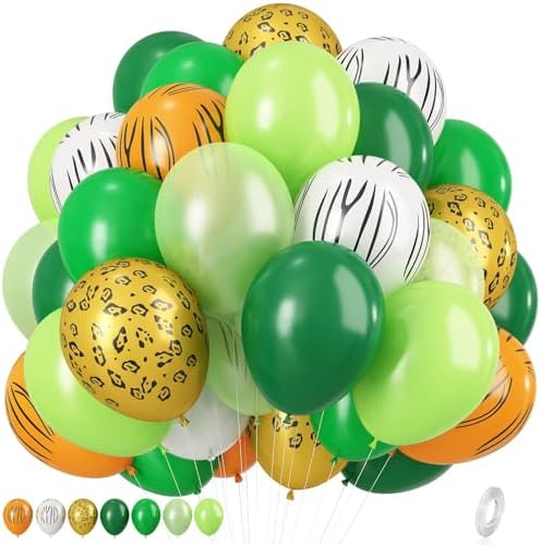 KEPMOV 12 Inch Safari Balloons Party Decor Set