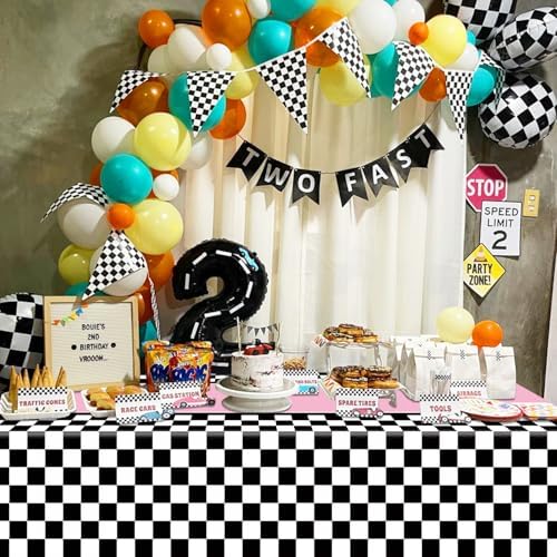4pcs Racing Car Tablecloths for Birthday Parties