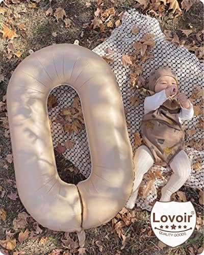 Lovoir 40 Inch Caramel Number 21 or 12 Jumbo Balloon