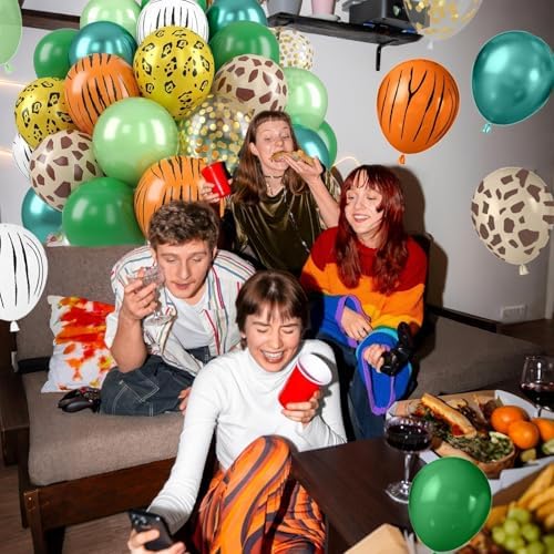 Jungle Safari Balloons 50PCS 12 Inch Decor Set