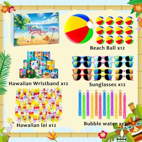 Hogesa Summer Pool Beach Party Favors 60PCS