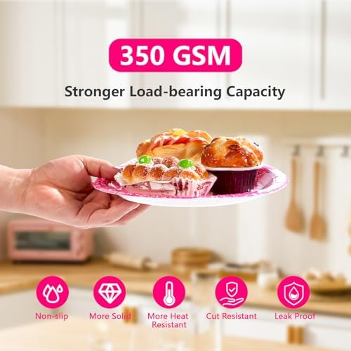 96Pcs Hot Pink Iridescent Party Tableware Set