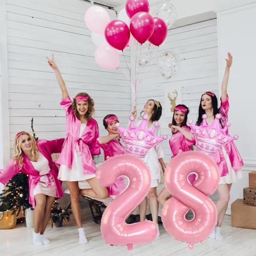40 Inch Pink Crown Balloons for 22th Birthday