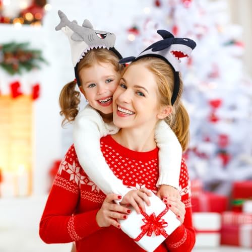 Plush Shark Headband for Men Women Party Costume