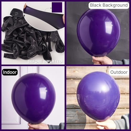 PartyWoo Dark Purple Balloons 99 Pc Arch Garland Decor Kit