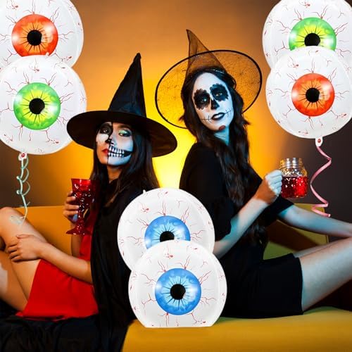 Tedercle 6 Pieces 22 Inches Halloween Eyeball Balloons