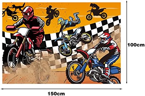 Heidaman Dirt Bike Party Decor Set for Boys