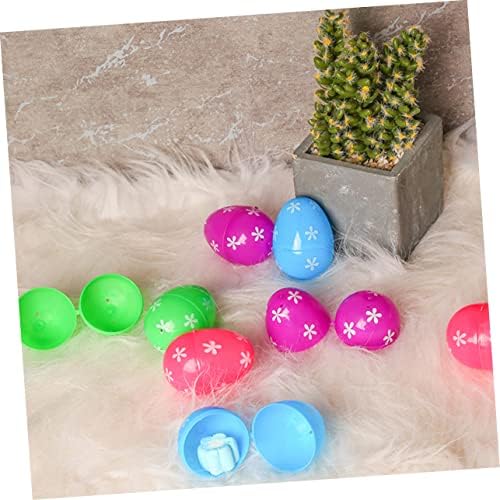 Toyvian 48Pcs Easter Eggs Fillable Plaything