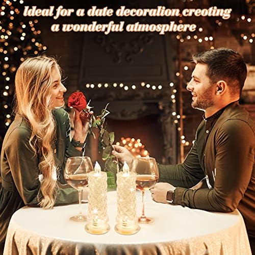 SupBri Rose Shadow LED Flameless Candles 6PCS