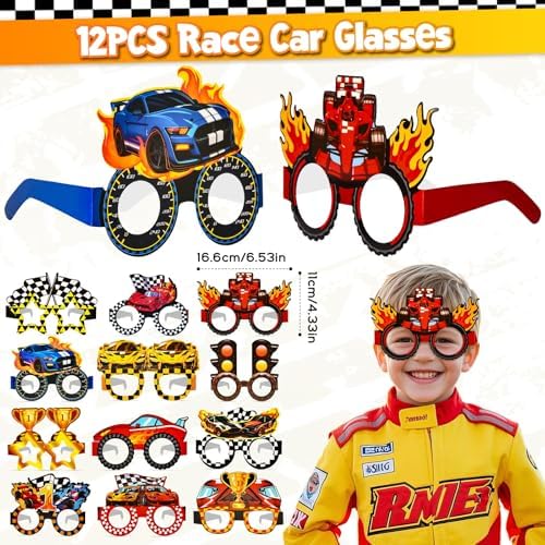 84Pcs Race Car Party Favor Kit for Boys Kids