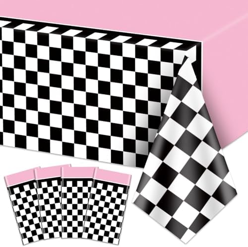 4pcs Racing Car Tablecloths for Birthday Parties