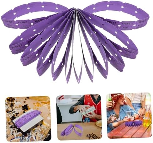 Homoyoyo 100pcs Purple Raffle Tickets for Events Party Supplies