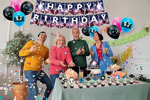DJ Birthday Decorations with Balloons and Banners