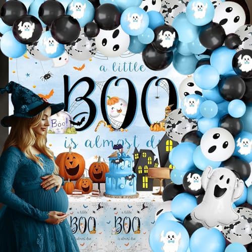 MEHOFOND Halloween Baby Shower Decorations for Boy
