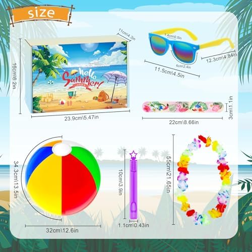 Hogesa Summer Pool Beach Party Favors 60PCS