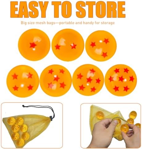 7PCS Anime Bouncing Balls with Red Stars