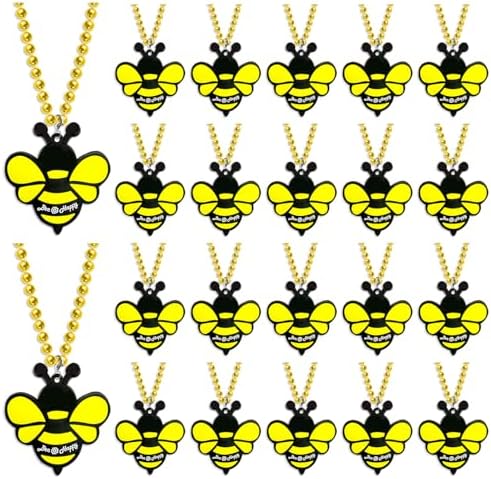 24 Pack Bee Necklace Party Favors for Mommy To Be