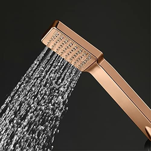 Handheld Shower Head with 360 Rotatable Hose and Rose Gold Bracket