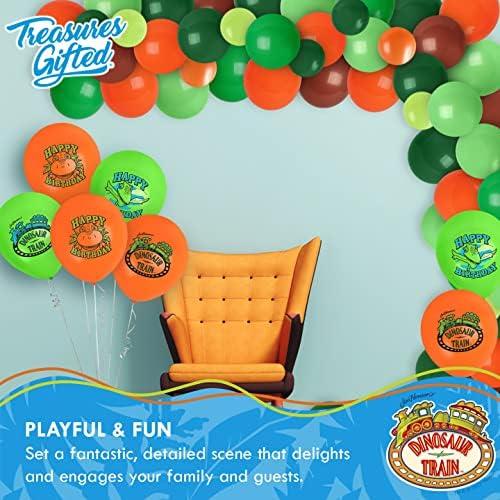 Treasures Gifted Dinosaur Train Balloons 24 Pack