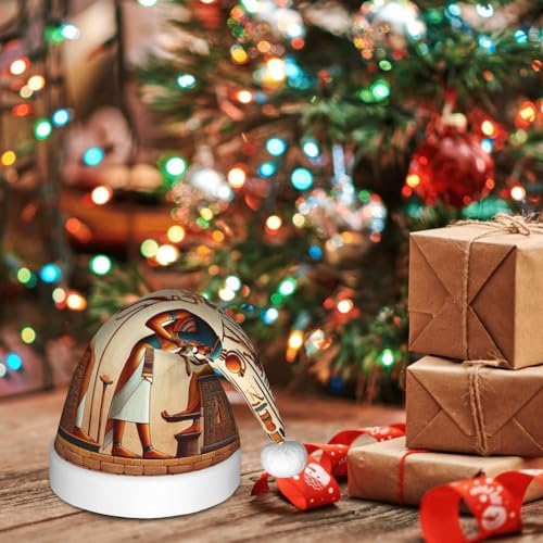 Augenstern Christmas Hat Retro Hieroglyph Santa Hat Unisex