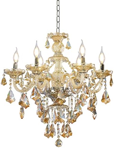 Modern K9 Crystal Chandelier with 6 Lights