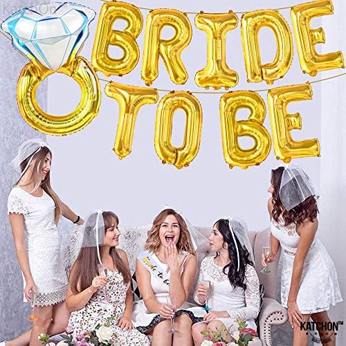 Gold Bride To Be Balloons Set - 32 Inch