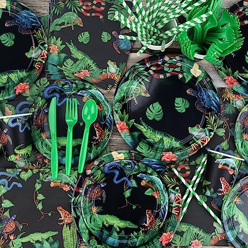 KEFAN Reptile Party Decorations Set for 20