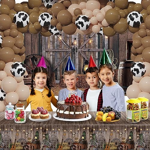 Western Cowboy Birthday Party Decorations 164PCS