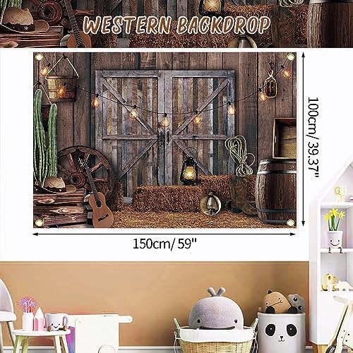 Western Cowboy Birthday Party Decorations 164PCS