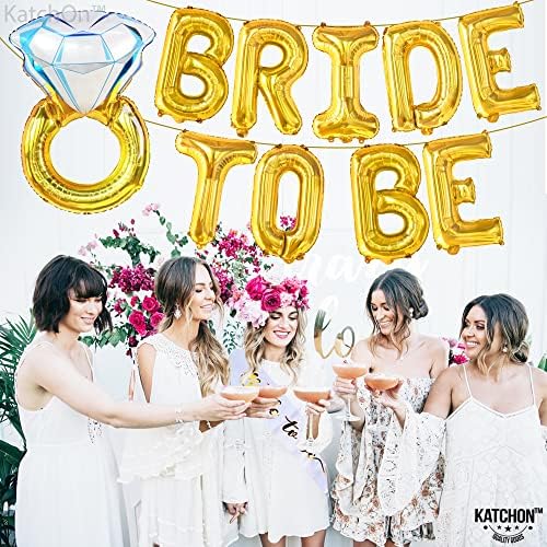 Gold Bride To Be Balloons Set - 32 Inch