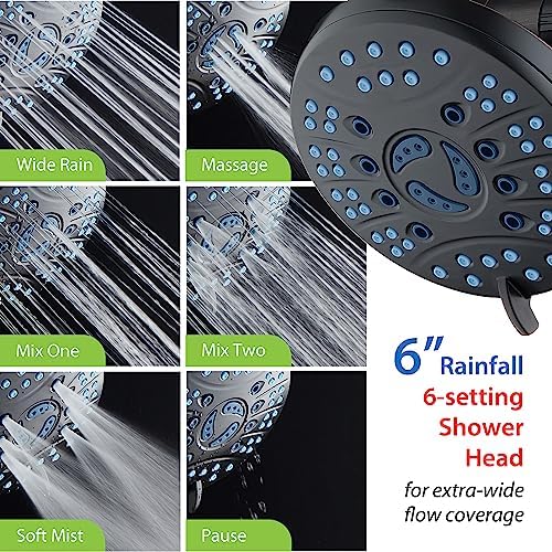 Hotel Spa AquaCare High Pressure Handheld Shower Head 50 Mode 3 Way Combo