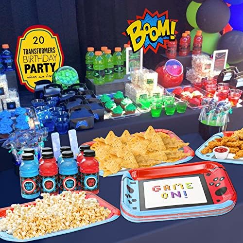 40Pcs 11 Inch Controller Plates for Gaming Parties
