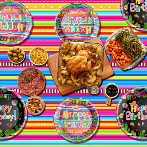 Mexican Fiesta Tableware Set for 24 Guests