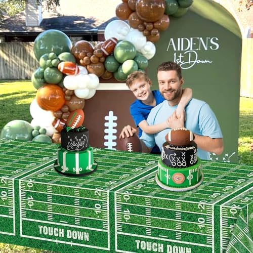 Football Tablecloths 4 Pack for Football Party Decor