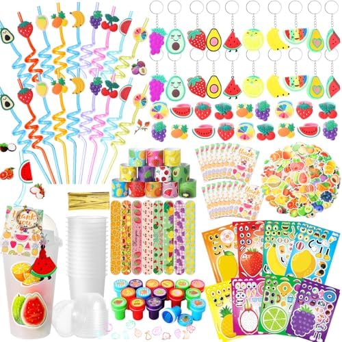 189 Pcs Fruit Themed Party Favors Decor Set
