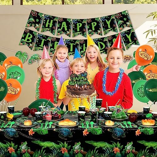 KEFAN Reptile Party Decorations Set for 20