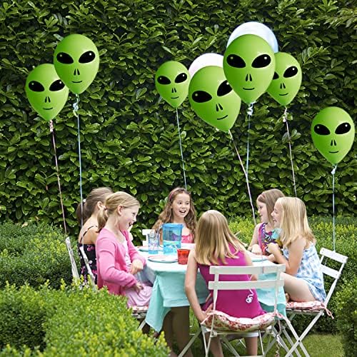 Oringaga 50PCS Green Alien Balloons Party Decorations