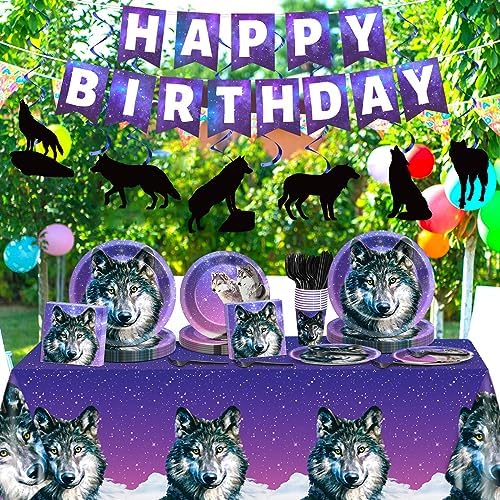 Wolf Themed 121 Piece Party Supplies Set