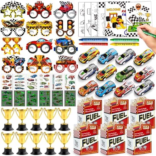 84Pcs Race Car Party Favor Kit for Boys Kids