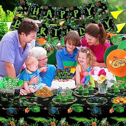KEFAN Reptile Party Decorations Set for 20
