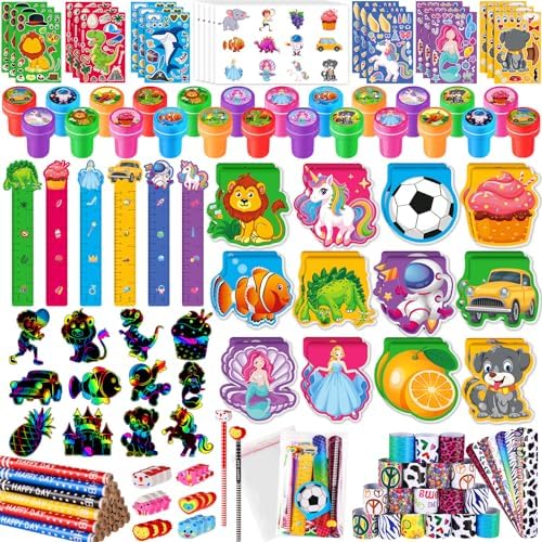 BenLouis 240Pcs Kids Party Favors Set School Supplies Classroom Rewards