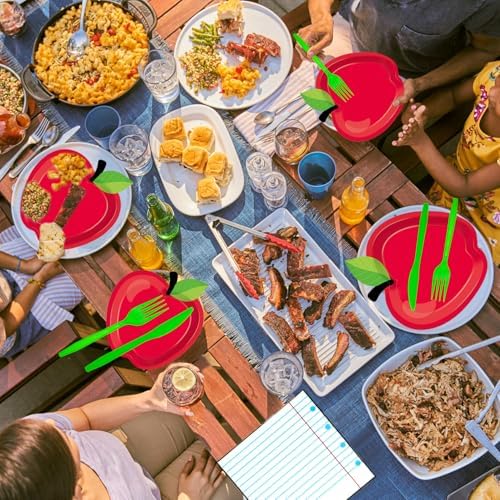 125PCS Back to School Decorations Plates Set