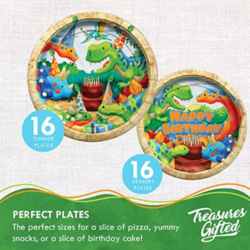 Treasures Gifted Dinosaur Party Decorations for 16 Guests