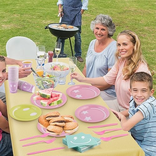 Durony 254 Piece Preppy Smile Party Decor Set