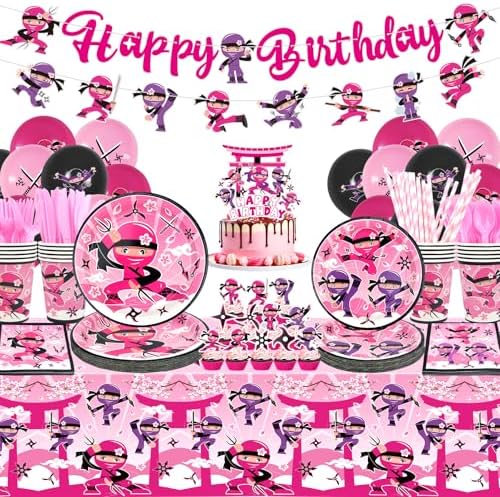 Ninja Girl Birthday Party Decor Pack