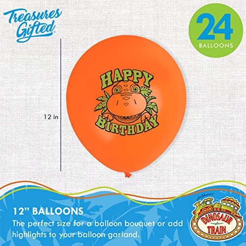 Treasures Gifted Dinosaur Train Balloons 24 Pack