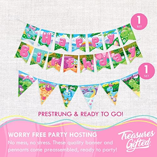 Treasures Gifted Dinosaur Party Decorations for 24 Guests